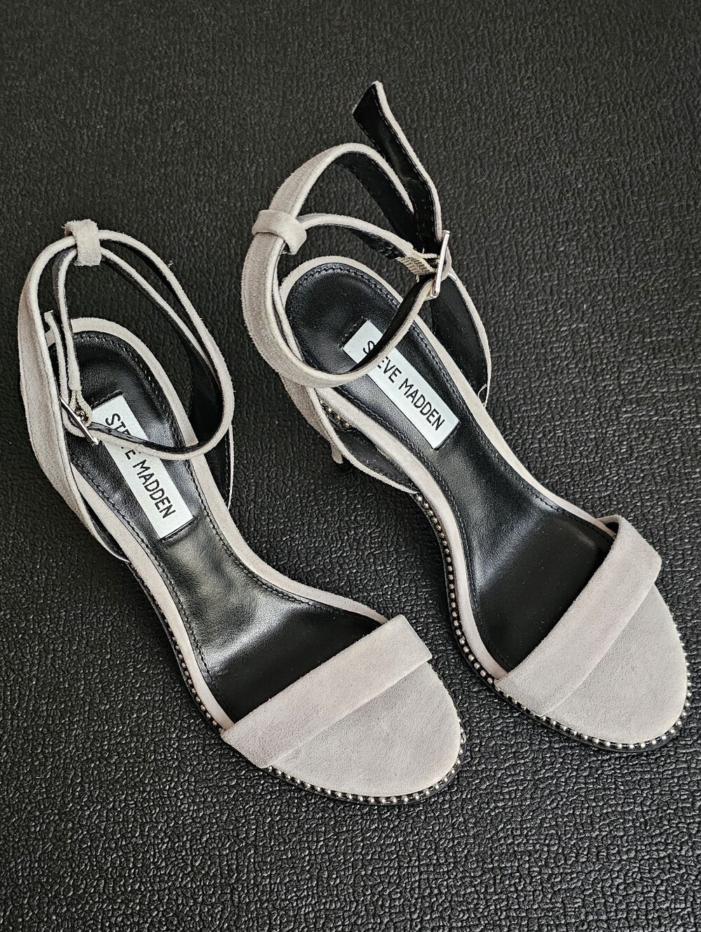 Steve Madden Women’s Blush Suede Ankle-Strap Sandals